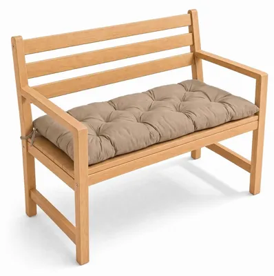 Zdjęcie produktu dla Poduszka na krzesło, do użytku wewnątrz i na zewnątrz, kolor beżowy, wymiary 120x50x10 cm
