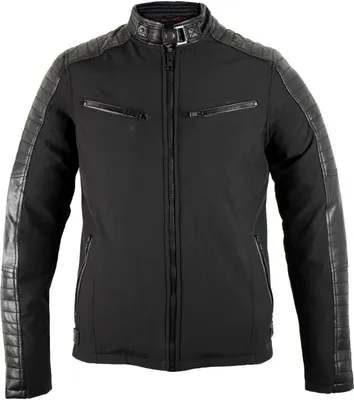 Produktbild von Herren Übergangsjacke Bikerjacke Soft Shell Clubjacke Stylische Kunst Lederjacke(M)