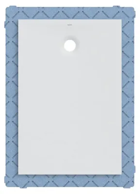 Immagine prodotto di Geberit receveur de douche rectangulaire Olona 80x120 cm, hauteur 4 cm, écoulement derrière au centre, blanc/ mat, 550.913.00.1, 550.913.00.1