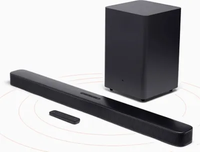 Produktbild von JBL BAR 2.1 Deep Bass, 2.1 Kanäle, 300 W, Dolby Digital, 300 W, 100 W, 2,54 cm (1")