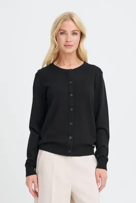 Produktbild von OXMO OXAIDA Damen Strickjacke Feinstrick Cardigan regular fit