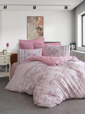 Immagine prodotto di L'Essentiel Linge de Maison, Set copripiumino king size (FR), Roza - Rosa, 65% COTONE / 35% POLIESTERE, Rosa, 240 x 220 cm