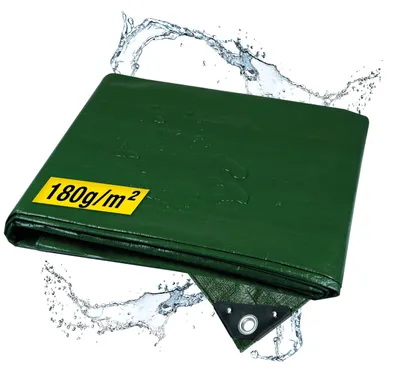 Produktbild von Wasserdichte Plane, 180 g/m², 8 x 10 m, robuste Outdoor-Abdeckung