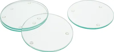 Produktbild von VBS Glasuntersetzer, 4 Stück, 9 cm Rund