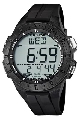 Produktbild von Calypso Watches K5607 | Herrenuhr Alarm-Chrono digital , Calypso Artikelnummer:K5607/6 Schwarz