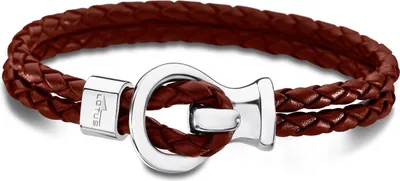 Produktbild von Lederarmband rot LS1841-2/2 Lotus Style Armband zweireihig