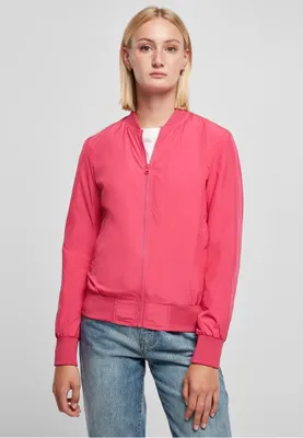 Immagine prodotto di Giacca bomber da donna Urban Classics Ladies Light Bomber Jacket rosa ibisco - XS