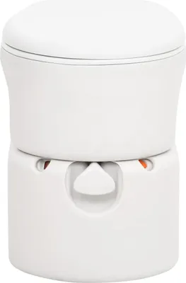 Obrázek produktu pro vidaXL Vestavěný kempingový záchod bílý 24+17 L HDPE a smalt