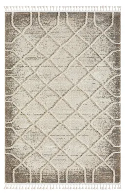 Obrázek produktu pro MY-RUG Koberec, Meera 1, 200x140, béžový, koberec s vysokým vlasem, efekt high-low, mírně lesklý, obdélníkový tvar