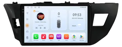 Productafbeelding van Multimediaspeler voor auto, met geïntegreerde navigatie, smartphone-compatibiliteit, compatibel met Toyota Corolla 2014, 2015, 2016 (modellen E160, E170), QS1 (8-kern processor, 3G, 32G)