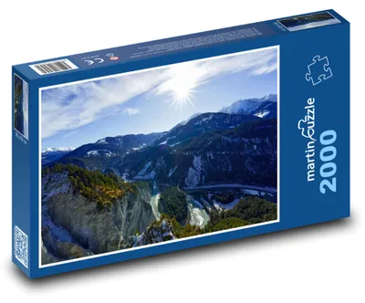 Obrázok produktu pre Puzzle 2000 Hory a sneh vo Švajčiarsku - martinpuzzle