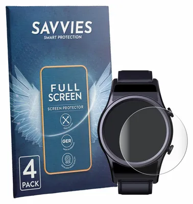 Produktbild von 4x Savvies Fullscreen Schutzfolie für DigiKuber FSSB 1.3" Displayschutz Folie Fullcover Klar Transparent