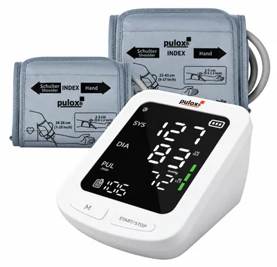 Produktbild von Pulox BP-100 - Oberarm-Blutdruckmessgerät inkl. 2 Manschetten