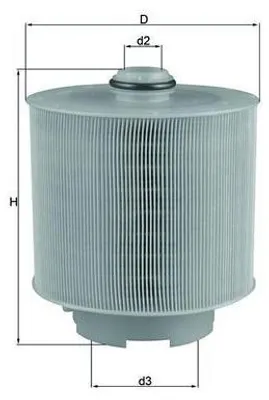 Obrázok produktu pre Vzduchový filter MAHLE (LX 1006/2D) pre AUDI A6 C6 Allroad C5