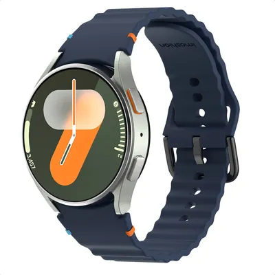 Produktbild von imoshion Wave Silikonarmband für das Samsung Galaxy Watch 4 / 5 / 6 / 7 / FE (20 mm) - Dunkelblau