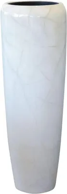 Immagine prodotto di Vaso da terra CAVITA in fibra di vetro effetto marmo 34x34x97 cm