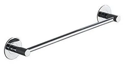 Image de Porte-serviettes adhésif, 40 cm, sans perçage, pour cuisine, salle de bains et douche, acier inoxydable, chrome