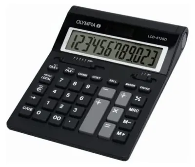 Productafbeelding van OLYMPIA LCD-rekenmachine LCD-612SD, met een 12-cijferig LCD-display