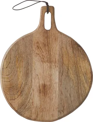 Produktbild von Mica Decorations Duko Servierbrett - Ø28 cm - 100%Mango Holz - Braun