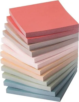 Produktbild von 600 Stück Haftnotizen 76x76mm, 12 Packung Notizzettel Vintage Selbstklebende Klebezettel, Sticky Notes,Seitenmarker zum Markieren von Seite für Büro, Studie, Hause (Vintage)
