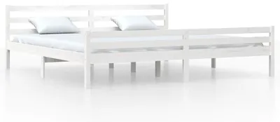 Obrázek produktu pro vidaXL Postel z masivu bílá 200x200 cm