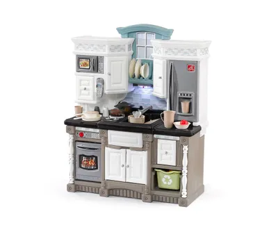 Produktbild von Step2 Lifestyle Dream Kitchen Spielküche | Spielzeugküche für Kinder mit 37 teiligem Zubehör Set inkl. u.a. Geschirr & Töpfe | Kinderküche aus
