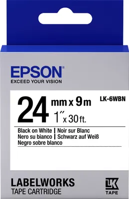 Image de Epson LK-6WBN ruban d'étiquette