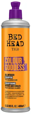 Produktbild von Bed Head Colour Goddess Shampoo, 400 ml, Shampoo, Frauen, Gefärbtes Haar, Kupfer, Rot, Anti-Frizz, Farbschutz, Ernährung, Auffrischend, Wiederbelebung, Glättend, Weichmachend