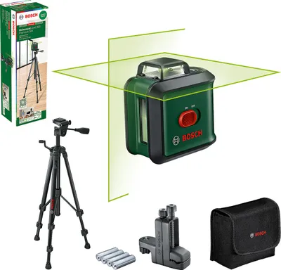 Produktbild von Bosch Kreuzlinien-Laser UniversalLevel 360 Premium-Set, incl. Stativ TT 150, Zubehör, Karton