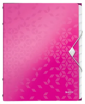 Produktbild von Leitz WOW, A4, Polypropylen (PP), Metallisch, Pink, 200 Blätter, 265 mm, 17 mm