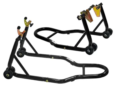 Produktbild von Motorrad Ständer Andockrahmen Stahl Schwarz 200kg Universal Vorderrad Halter Haltebügel
