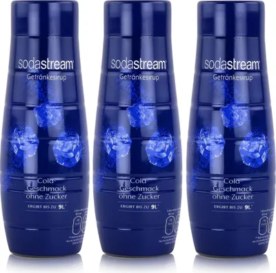 Produktbild von SodaStream Getränke-Sirup ohne Zucker Cola Geschmack 440ml (3er Pack)