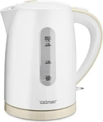 Produktbild von Zelmer ZCK7616I, 1,7 l, 2200 W, Weiß, Kunststoff, Wasserstandsanzeige, Überhitzungsschutz