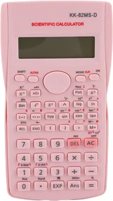 Imagen del producto de Calculadora científica, de 12 dígitos, multifuncional, color rosa, para uso escolar y de oficina