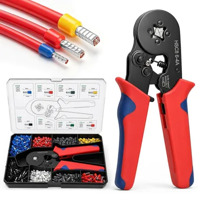 Immagine prodotto di Set di 1200 connettori a crimpare per cavi, per sezioni da 0,5-10 mm²