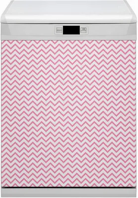 Obrázek produktu pro Magnetická podložka do myčky na nádobí s magnety do kuchyně 60x70 cm - Pink zigzag