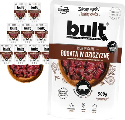 Produktbild von Bult | Feuchte Nahrung für Hunde - 10x500g - 75% Tierische Zutaten - 79% Feuchtigkeit - Vollnahrung - Nassfutter