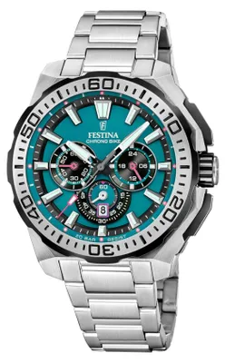 Produktbild von Festina Herrenuhr Chrono Bike Armbanduhr Edelstahl silber UF20724/6