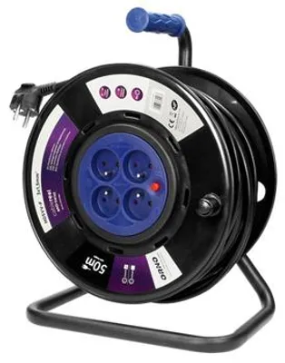 Obrázek produktu pro Prodlužovací přívod na bubnu ORNO OR-AE-13155/50M, 50m, 4x zásuvka, 3x1,5, PVC