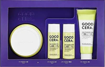 Immagine prodotto di Holika Holika Good Cera Super Ceramide Hydrating Face Cream Set 60ml + Hydrating Face Cream 20ml + Hydrating Emulsion 20ml + Face Toner 20ml