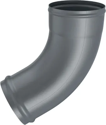 Productafbeelding van Regenpijp bocht - Afvoer bocht - Waterafvoer regelen - Kraal versterking - 100mm - Antraciet