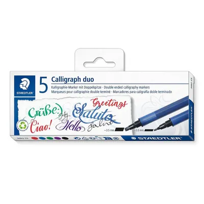 Obrázek produktu pro STAEDTLER® 3002 C5 kaligrafický fix duo, 5 kusů