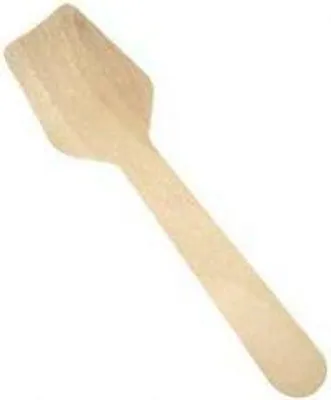 Produktbild von Eislöffel aus Holz, Modell „Schaufel“, 9,5 cm, 100 Stück.