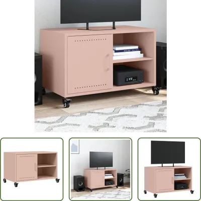Produktbild von The Living Store TV-Schrank Rosa 68x39x43,5 cm Kaltgewalzter Stahl