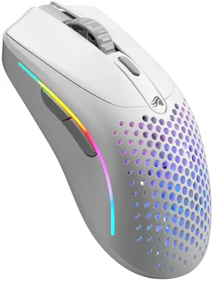 Immagine prodotto di Glorious Gaming Model O 2 Mini Wireless, lato destro, ottico, RF Wireless + Bluetooth, 26000 DPI, bianco
