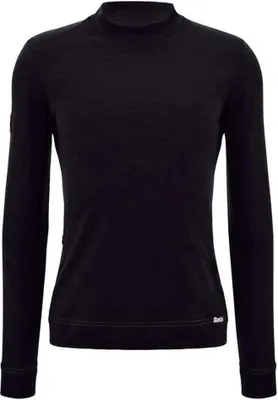 Produktbild von SANTINI Langarm Fahrradtrikot für den Winter - IMPETUS - Schwarz S