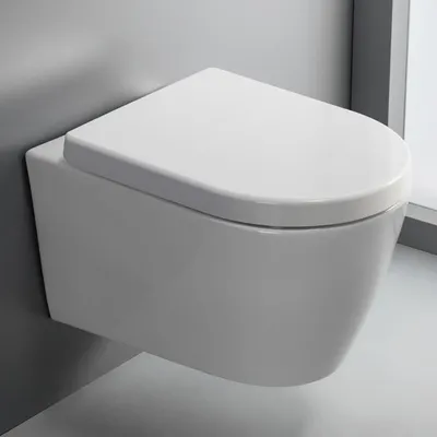 Produktbild von Kronenbach Tube Wand-WC-Set spülrandlos inkl. WC-Sitz wrapover