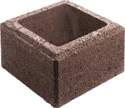 Produktbild von Pfeilerstein Bellamur Rotbraun 37,5 cm x 37,5 cm x 20 cm