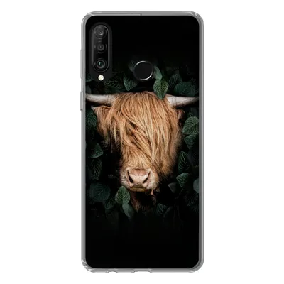 Produktbild von MuchoWow® Handyhülle Schutzhülle Hülle für Huawei P30 Lite Schottische Highlander - Tier - Flora Silikon Softcase Handy Hülle - Handyhülle