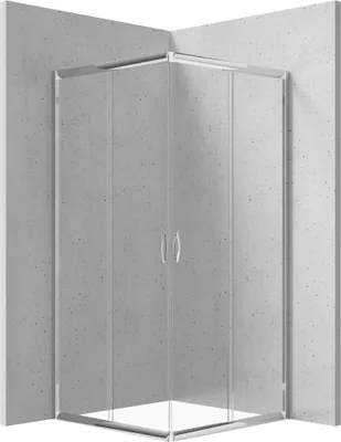 Obrázek produktu pro Deante | Sprchový kout Funkia – průhledné sklo – 185 x 90 x 90 cm – bezpečnostní sklo – univerzální montáž
